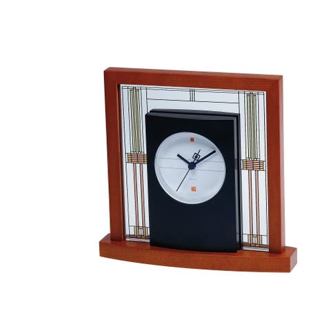 Frank Lloyd Wright Willits Table Clock,  Light Cherry