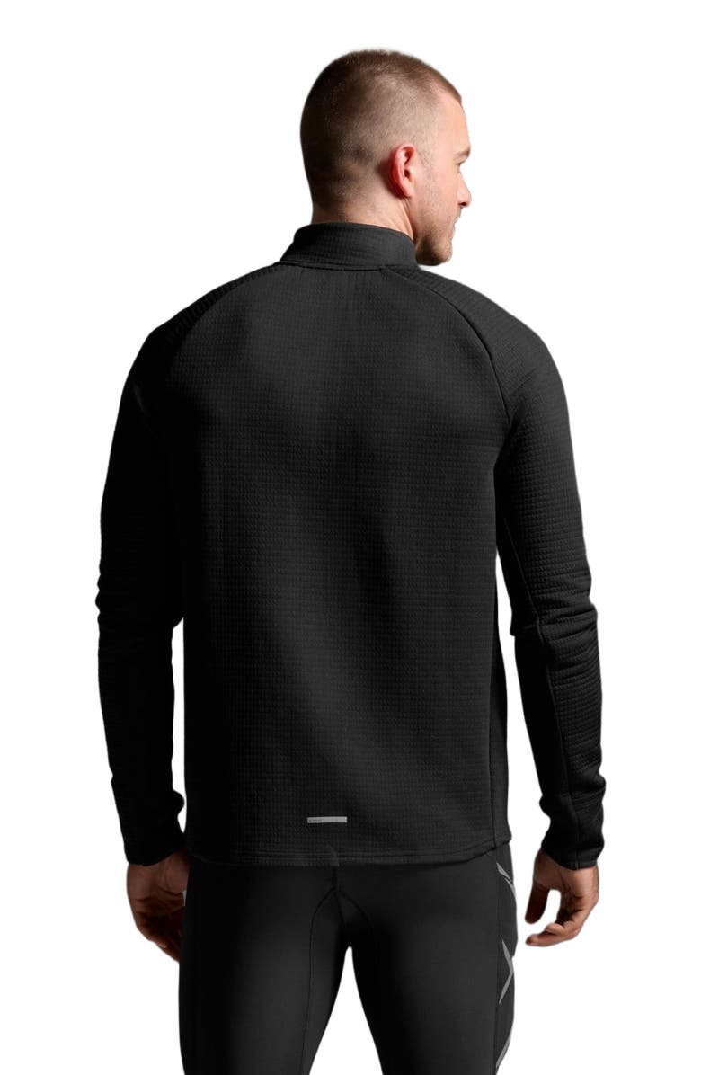2XU Men's Ignition Haptic 1/4 Zip, Alternate, color, Black/Silver Reflective