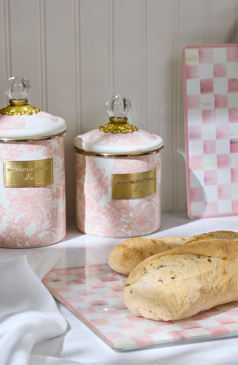 MACKENZIE CHILDS Small Rosy English Canister, Alternate, color, Rosy
