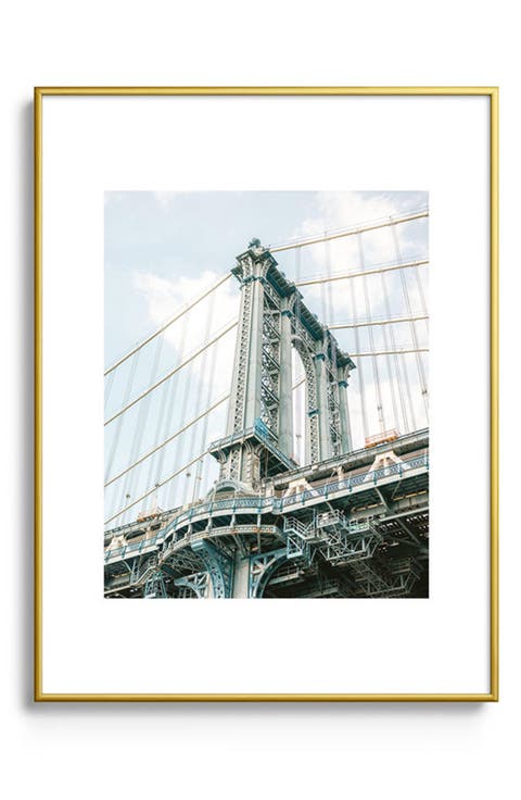 Manhattan Bridge New York City Framed Art Print