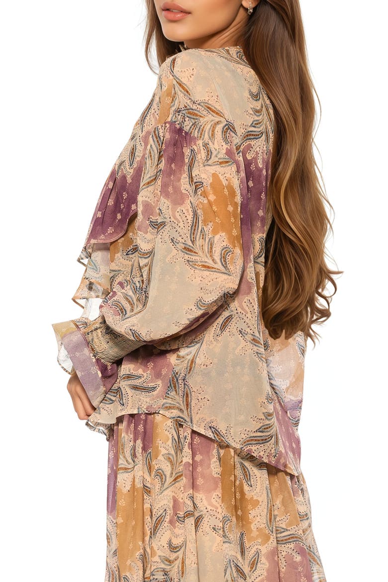 Serelise Ruffle Top, Alternate, color, MULTI PAISLEY