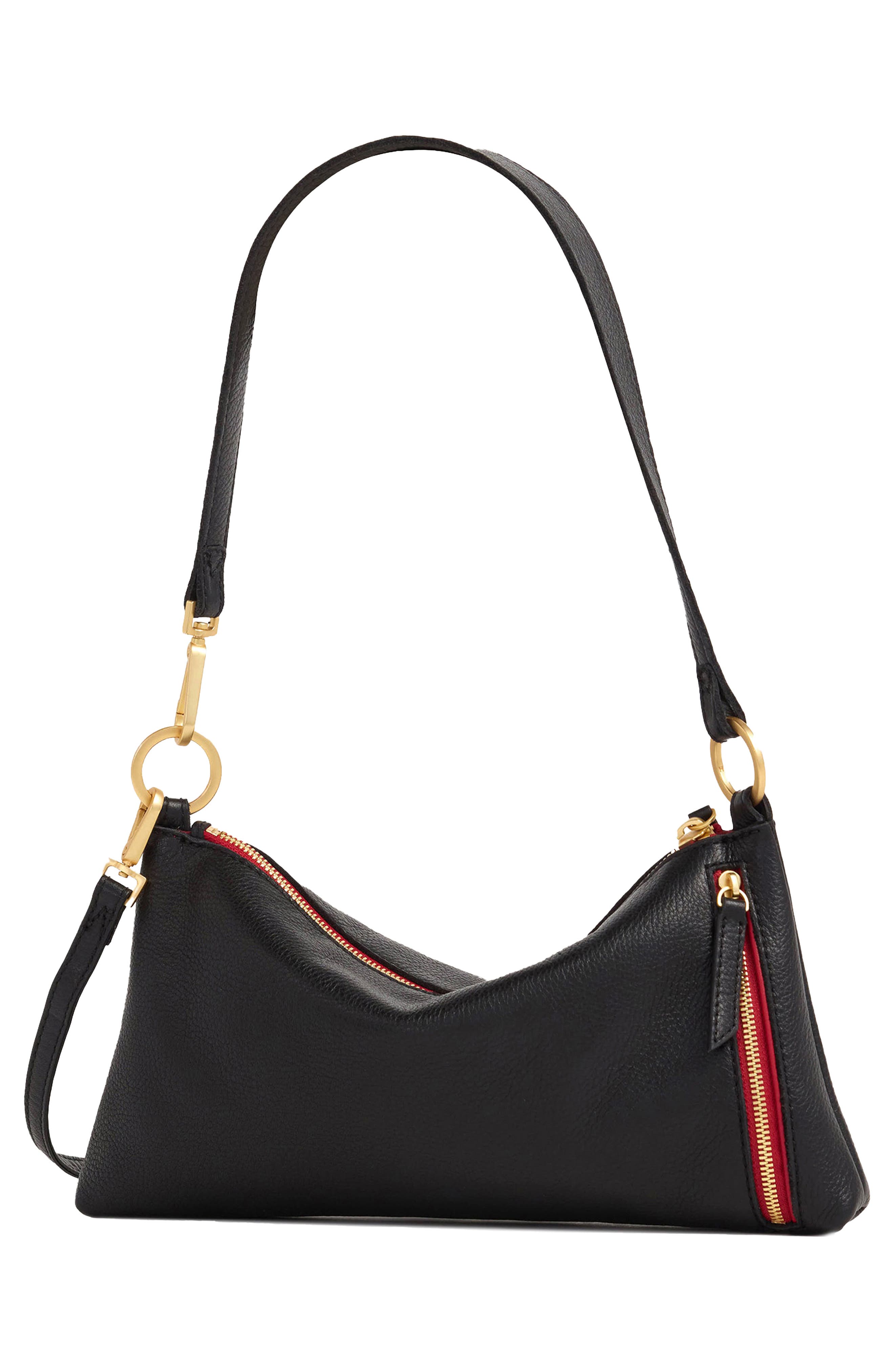 HAMMITT Kyle Shoulder Bag, Alternate, color, Black/ Brushed Gold
