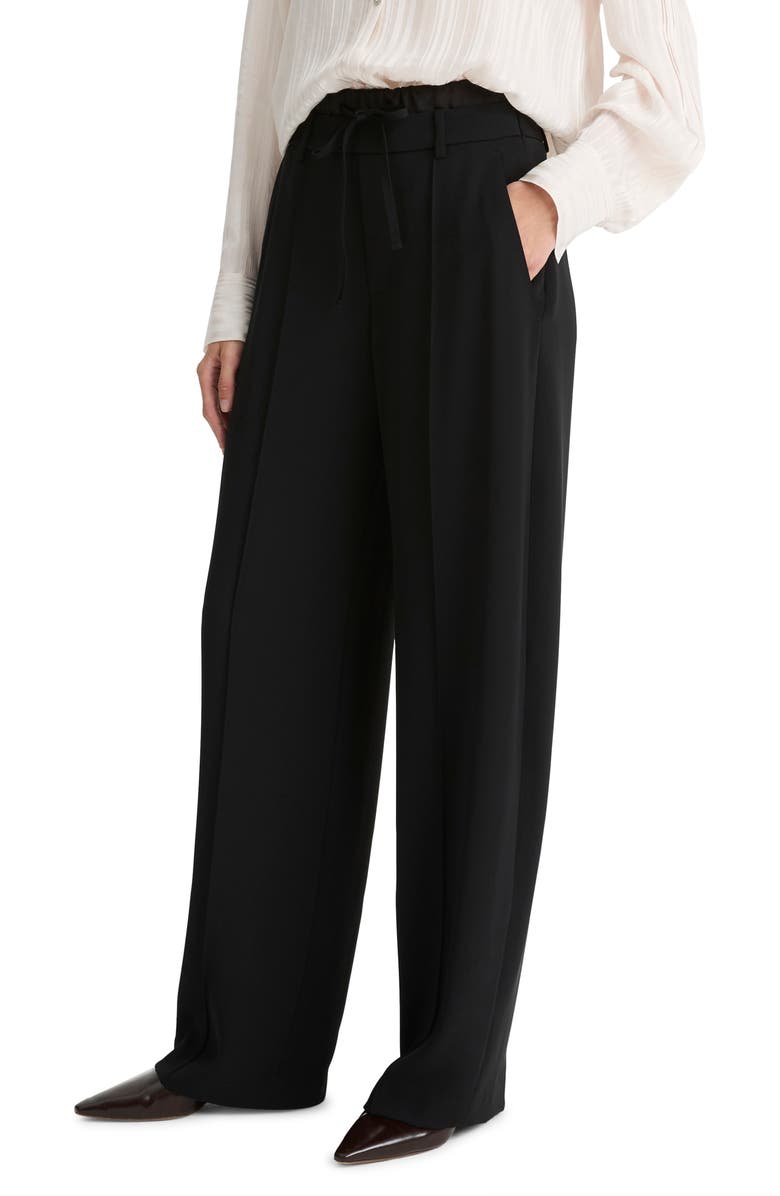 Vince Double Waistband Pants, Alternate, color, Black
