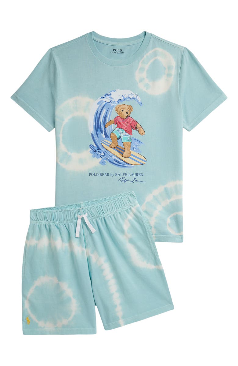 Polo Ralph Lauren Kids' Cotton Jersey Sweat Shorts, Alternate, color, Parakeet