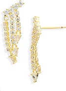 NORDSTROM RACK Cubic Zirconia Dangle Crawler Earrings