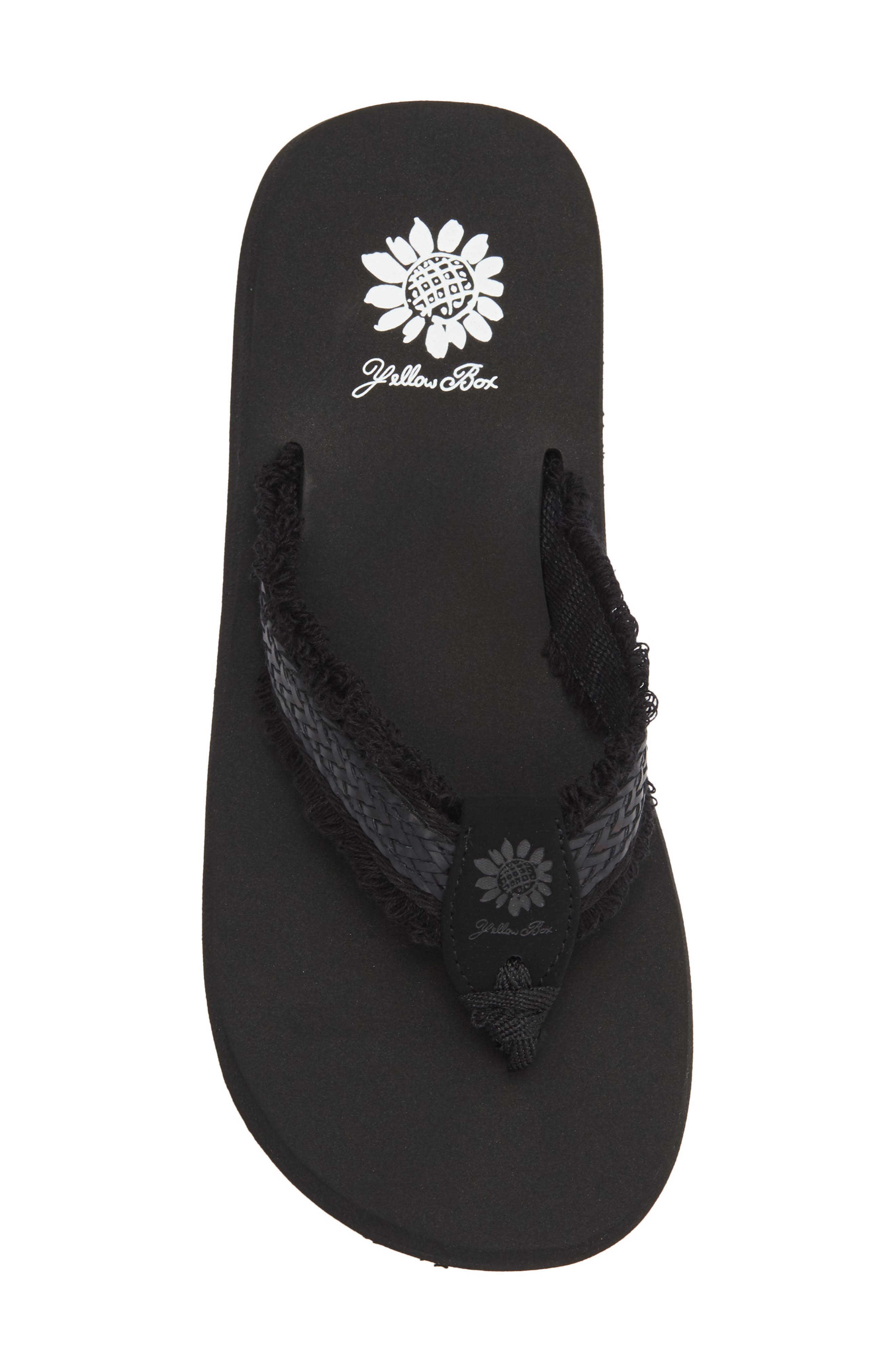 Yellow Box Premium Fianni Flip Flop Sandal, Alternate, color, Black
