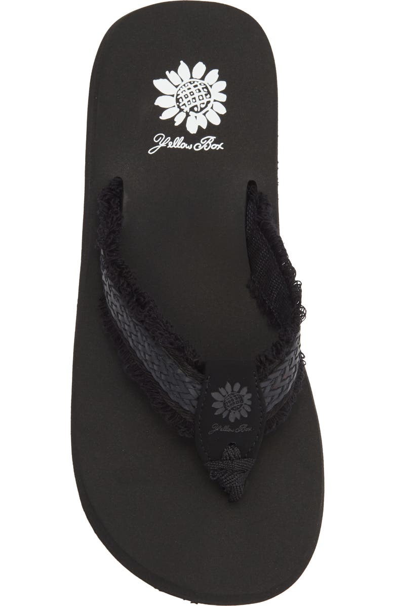 Yellow Box Premium Fianni Flip Flop Sandal, Alternate, color, Black