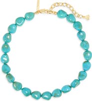 Lele Sadoughi Baroque Imitation Turquoise Collar Necklace