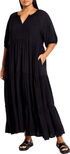 City Chic Maxi Dress City Chic Brynn Tiered Maxi Dress Nordstrom