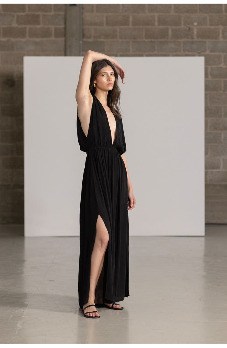 Gottex Beach Life Resort Swim Cover Up Open Back Dress, Alternate, color, 