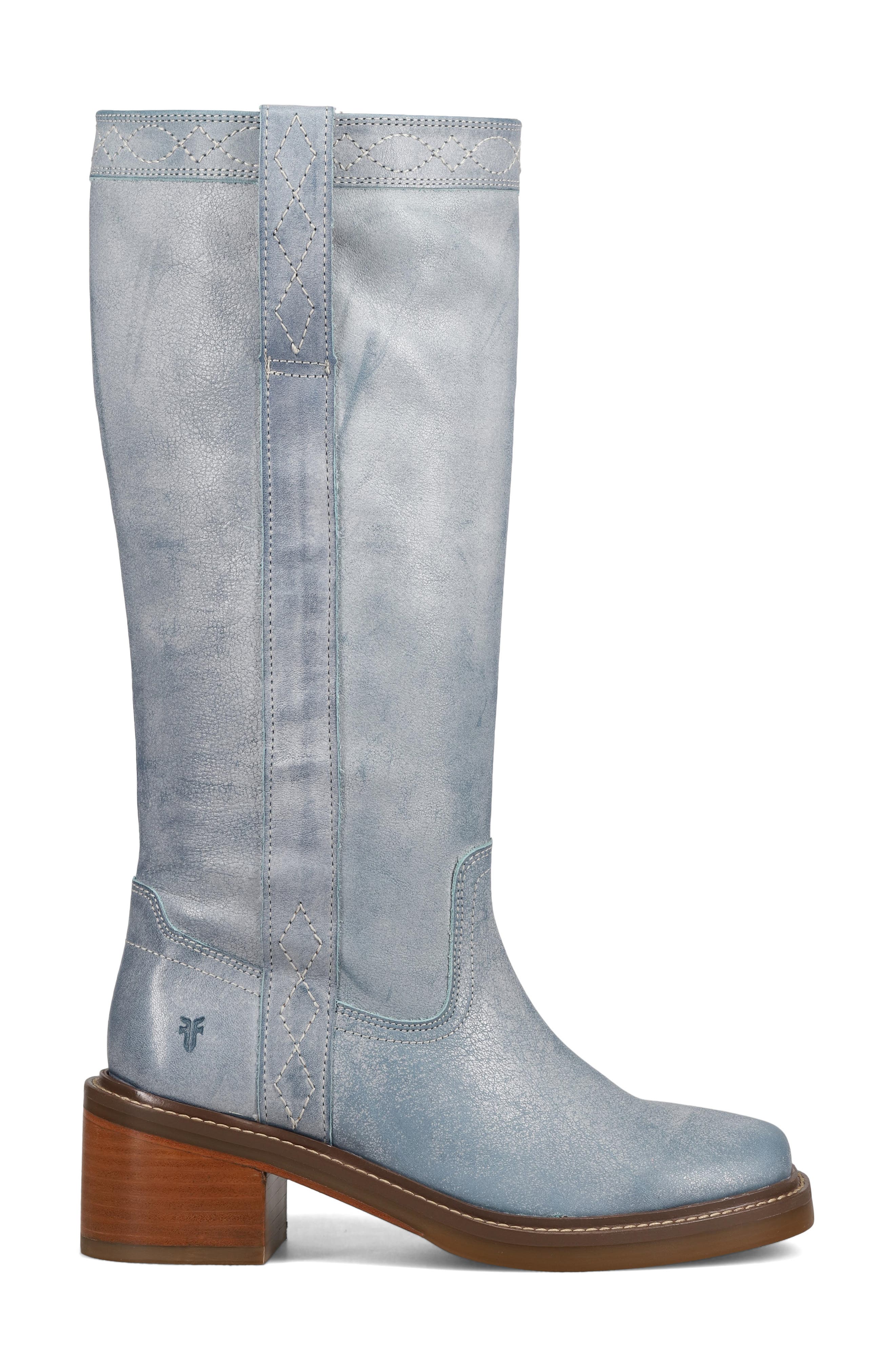 Kate Block Heel Boot, Alternate, color, SKY