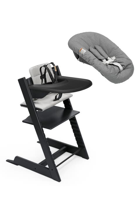 Tripp Trapp® Highchair², Cushion, Newborn Set & Stokke® Tray $597 Value
