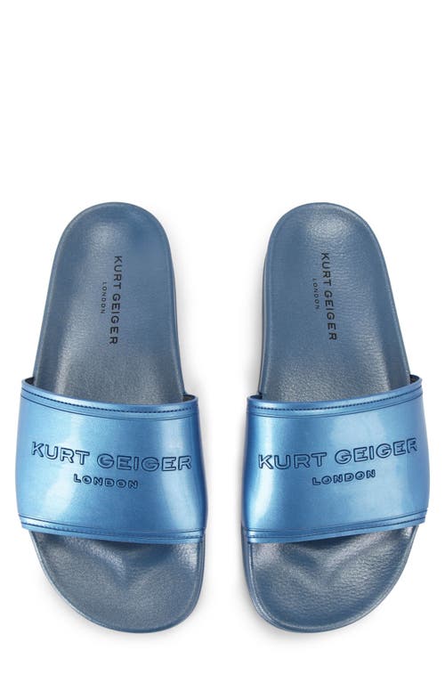 Kurt Geiger London Pool Slide Sandal In Medium Blue
