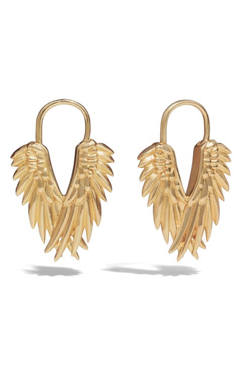 Wing Huggie Earrings