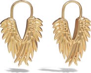 Awe Inspired Wing Huggie Earrings