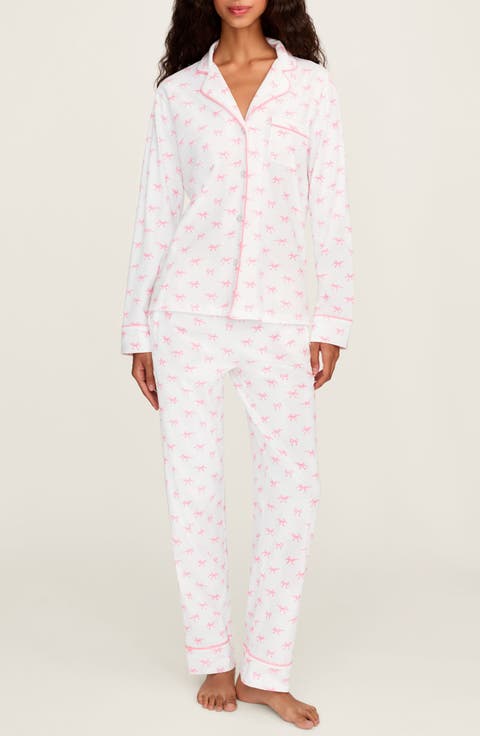 Pima Cotton Jersey Long Pajamas