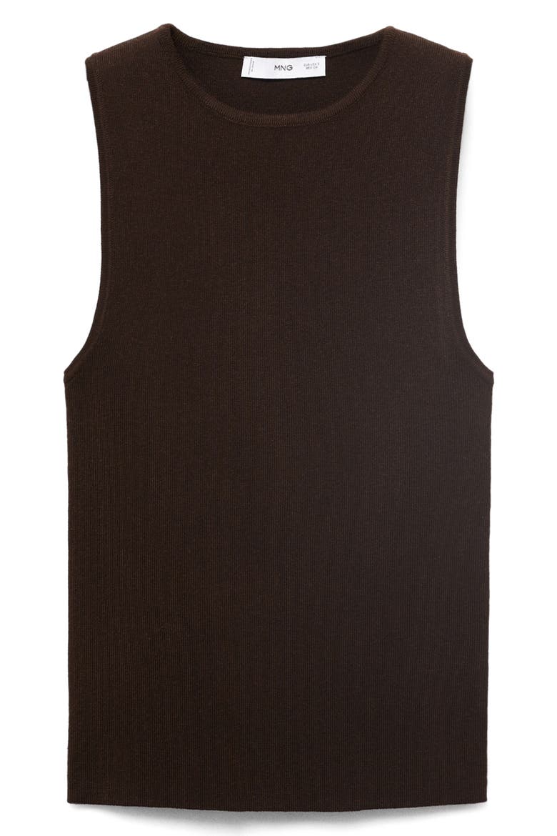 Sleeveless Sweater, Alternate, color, CHOCOLATE