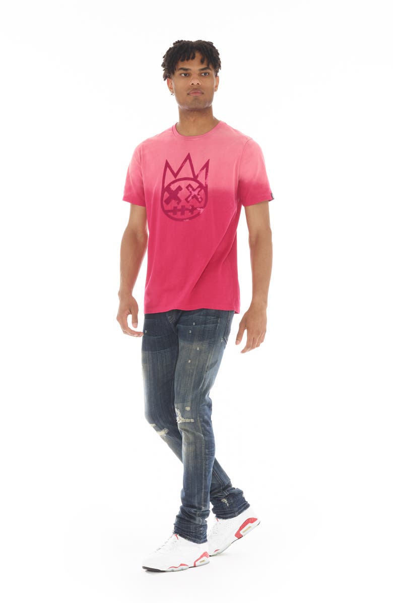 Cult of Individuality Shimuchan Flocked Logo Graphic T-Shirt, Alternate, color, 