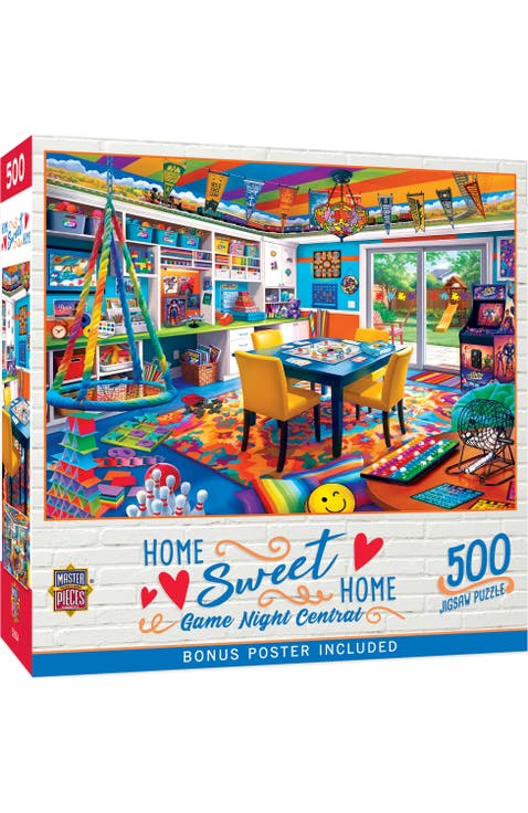 Game Night Central 500 Piece Puzzle