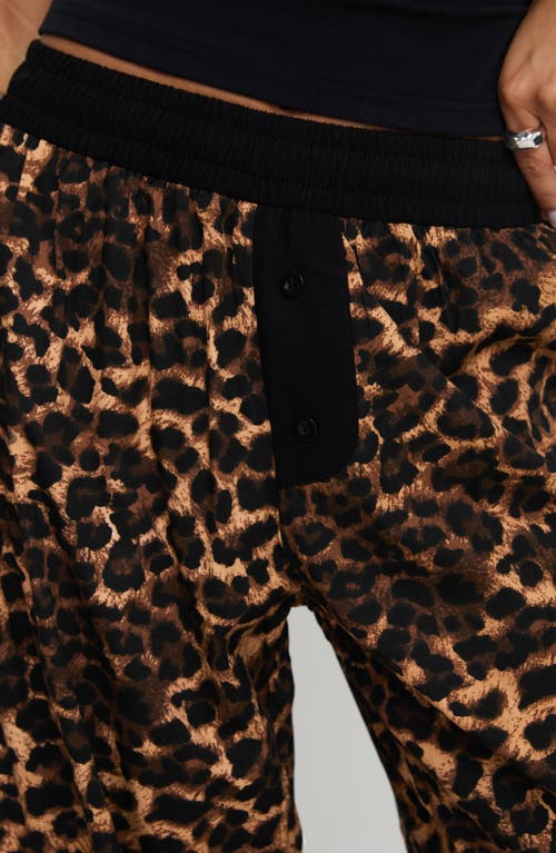 Princess Polly Zephura Leopard Print Boxer Pants