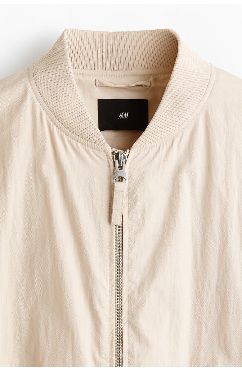 H&M Bomber Jacket, Alternate, color, Light Beige
