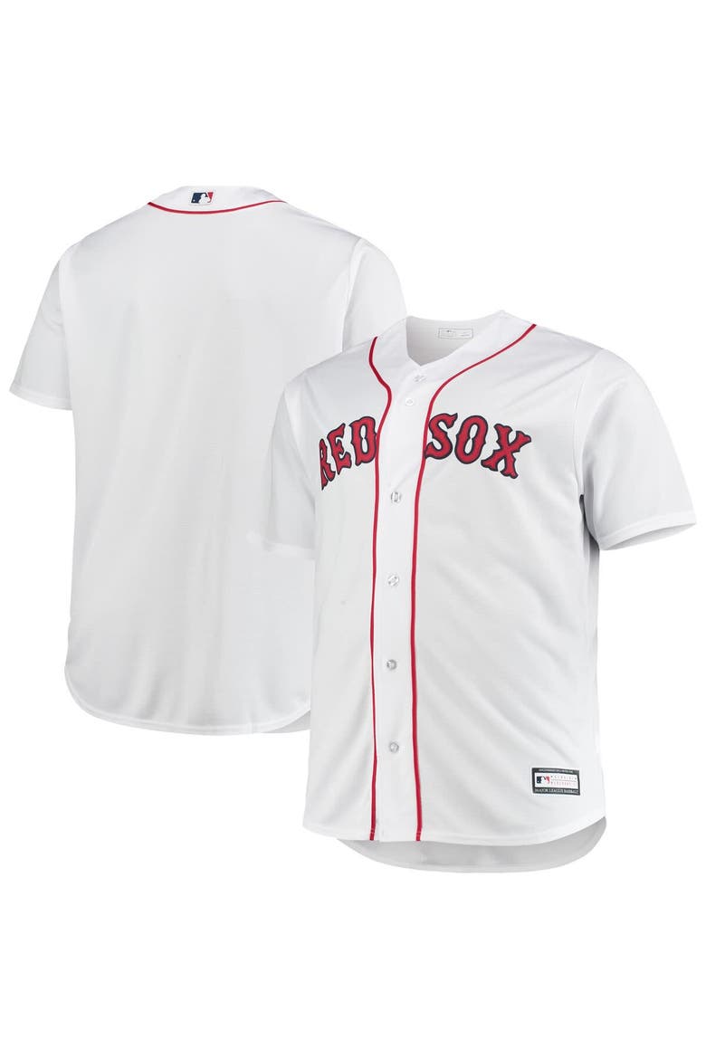 Men's White Boston Red Sox Big & Tall Home Replica Team Jersey, Main, color, White