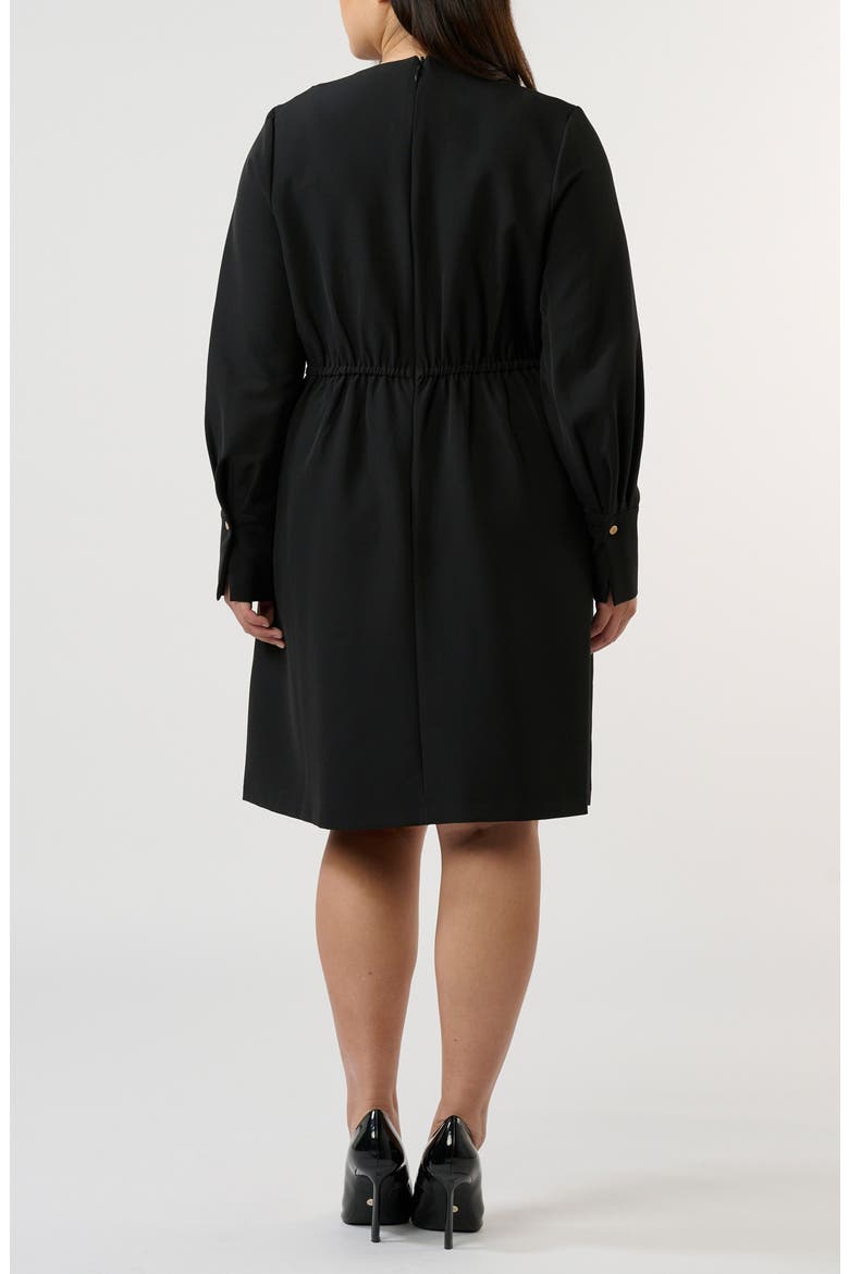 Nia Long Sleeve Minidress, Alternate, color, BLACK
