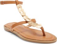 WILD DIVA LOUNGE Flora Ankle Strap Flat Sandal