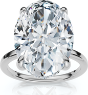 Bliss Diamond Certified 5.08CT Oval Diamond Hidden Halo Engagement Ring 14k Gold Lab Grown