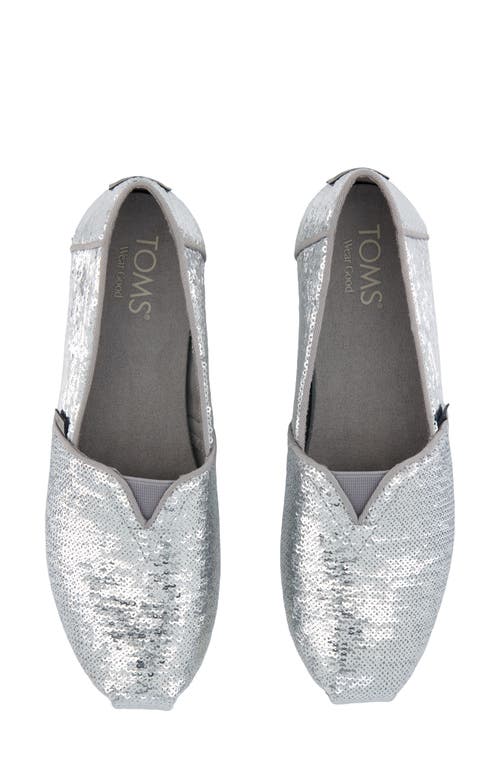 Toms Alpargata Slip-on In Silver