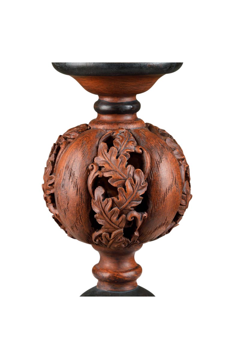 Melrose Carved Leaf Fall Harvest Pumpkin and Squash Pillar Candle Holders - 10" - Set of 2, Alternate, color,