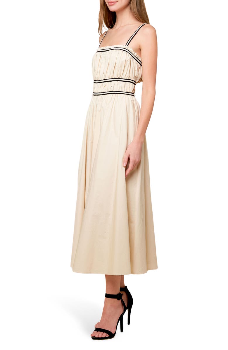 FLYING TOMATO Woven Midi Dress, Alternate, color, Cream