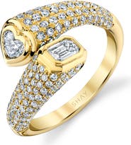 SHAY Bypass Diamond Pinky Ring