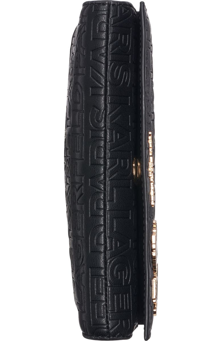 KARL LAGERFELD PARIS Meribel Wallet, Alternate, color, Black/Gold
