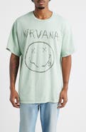 Merch Traffic Nirvana Smiley Live Graphic T-Shirt