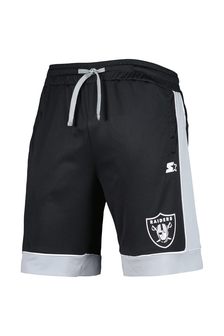 Men's G-III Sports by Carl Banks Black/Silver Las Vegas Raiders Fan Favorite Fashion Shorts, Alternate, color, Black