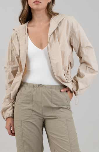 Blu Pepper Drawcord Toggle Hooded Jacket