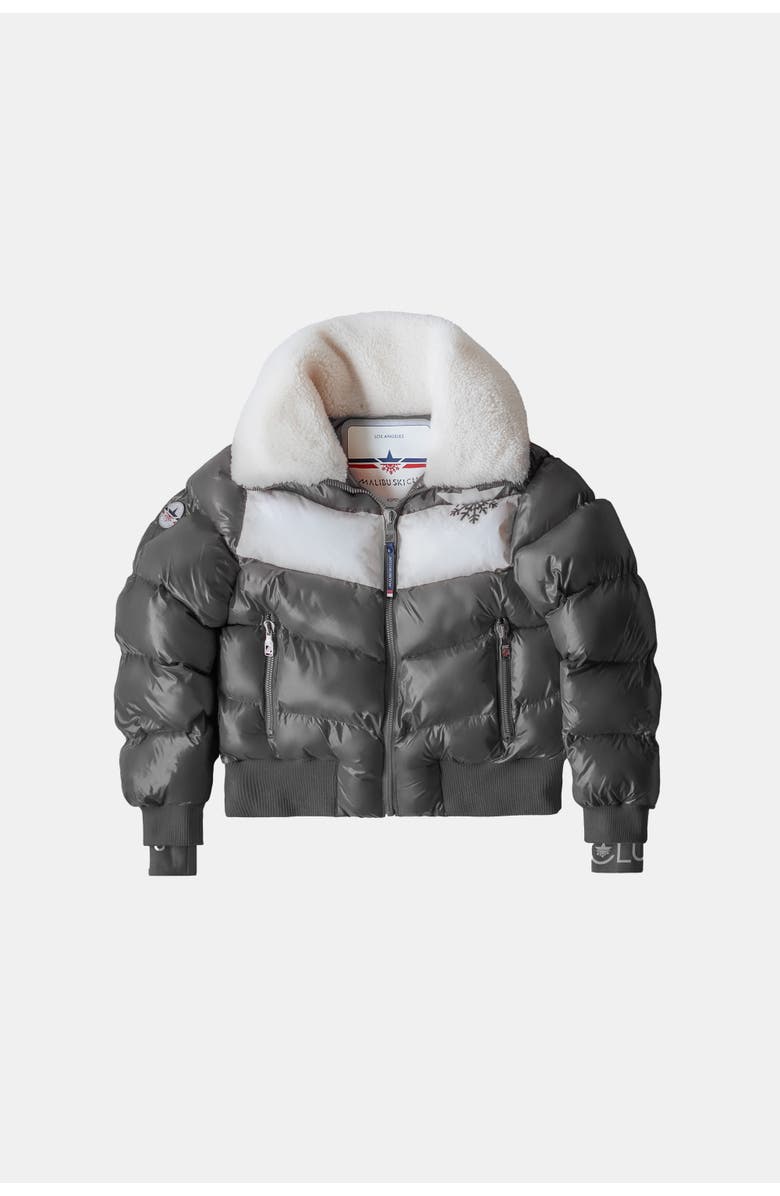 Malibu Ski Club Apres Slick Bomber, Alternate, color, Grey