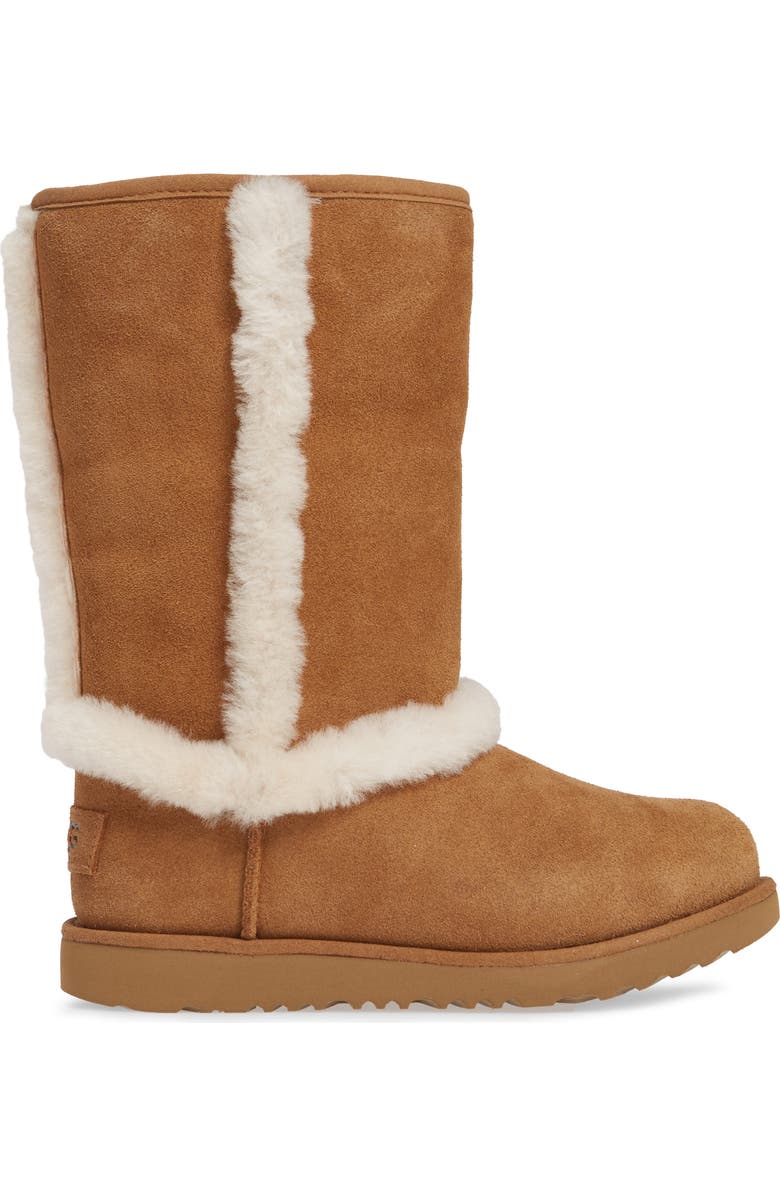 UGG<sup>®</sup> Hadley II Genuine Shearling Trim Waterproof Boot, Alternate, color,