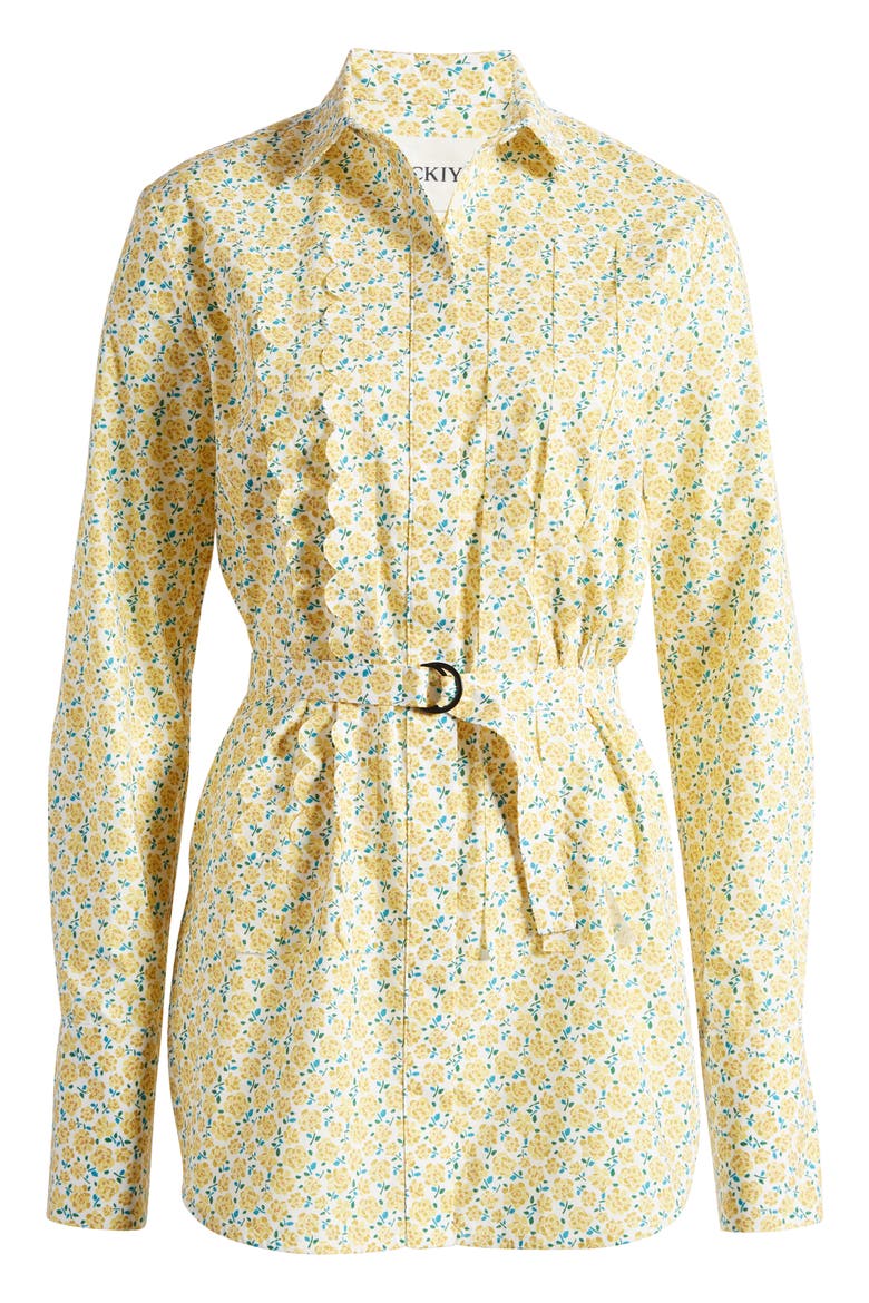x Liberty London Island Girl Cotton Shirt (Nordstrom Exclusive), Alternate, color, LEMON BLOSSOM