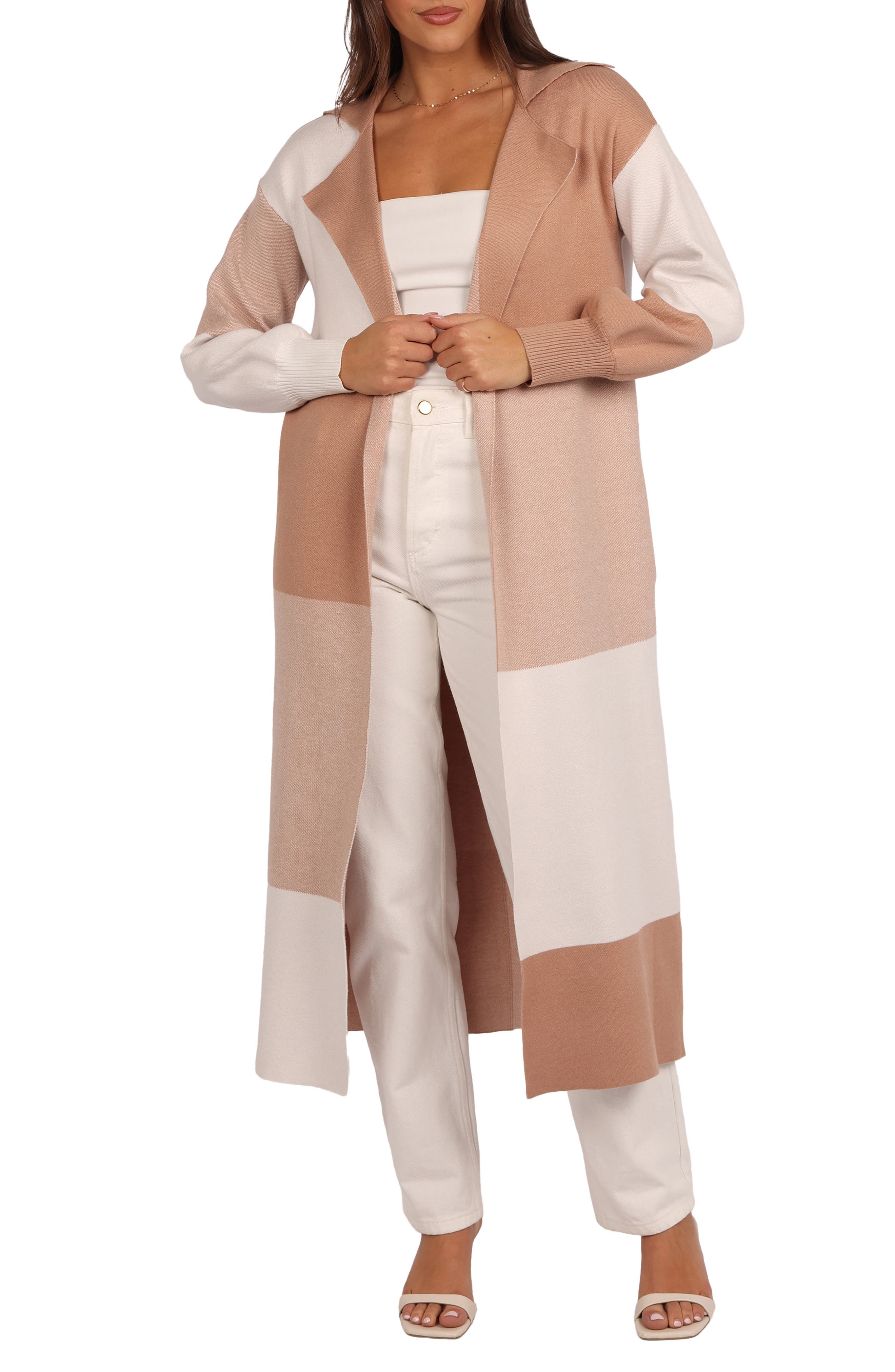 Kingston Large Check Long Cardigan
