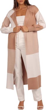 Petal & Pup Kingston Large Check Long Cardigan