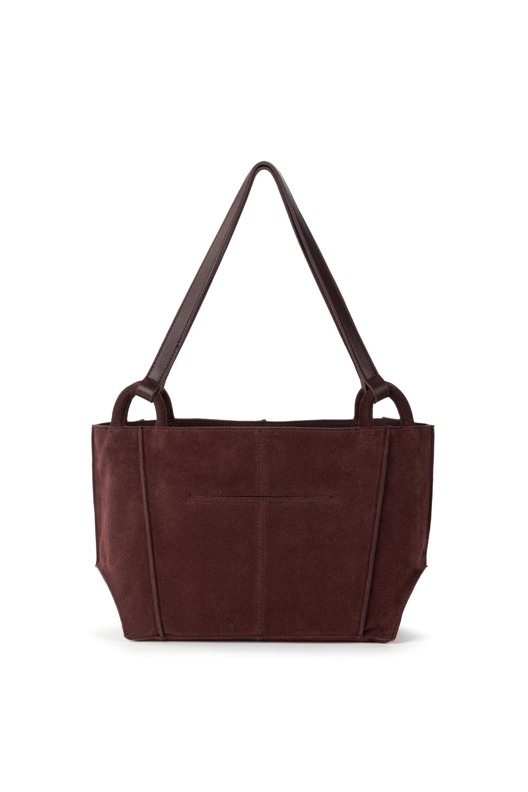 Los Feliz Satchel, Alternate, color, Mahogany Suede