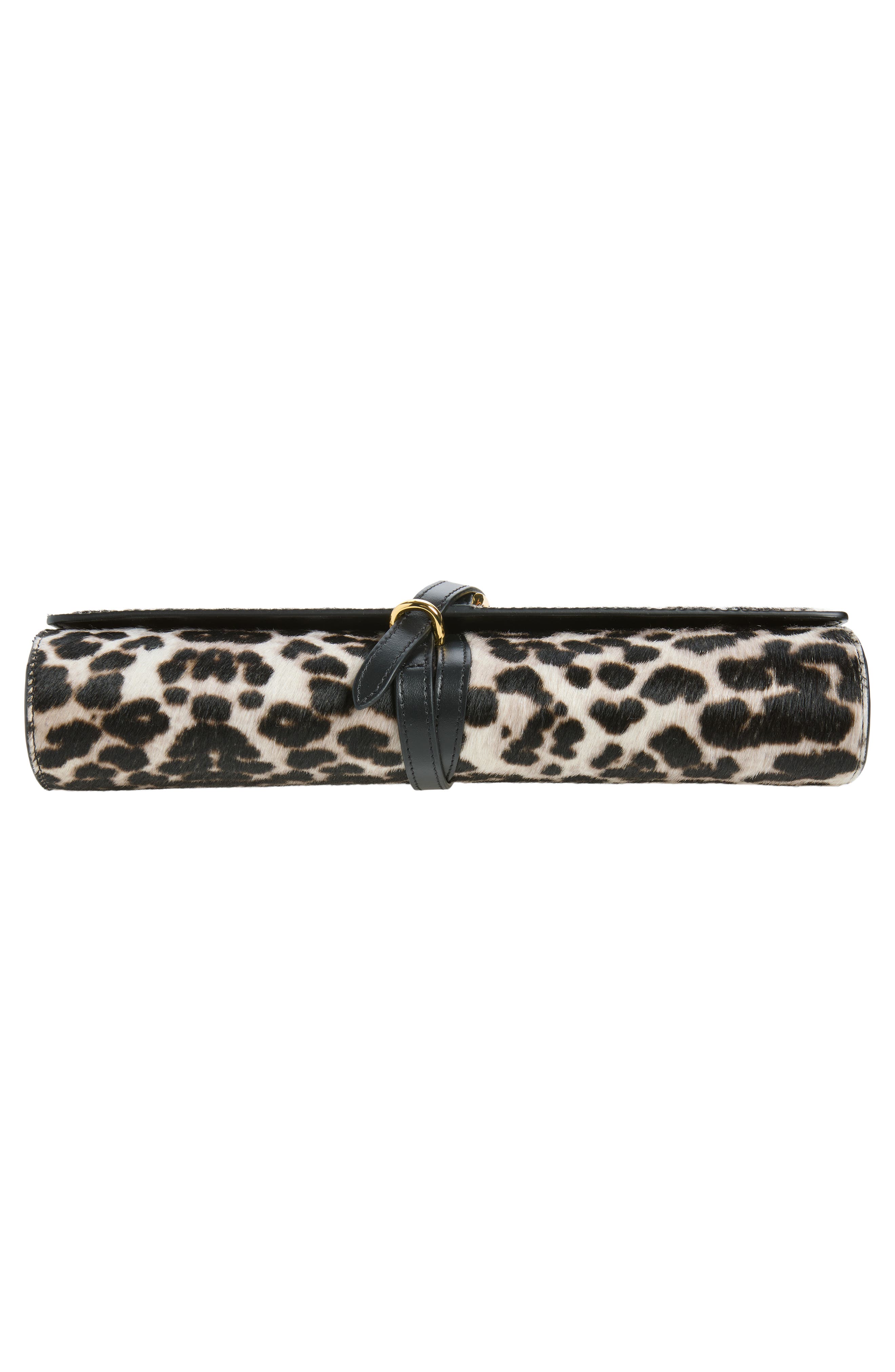 Belted Clutch, Alternate, color, LEOPARD