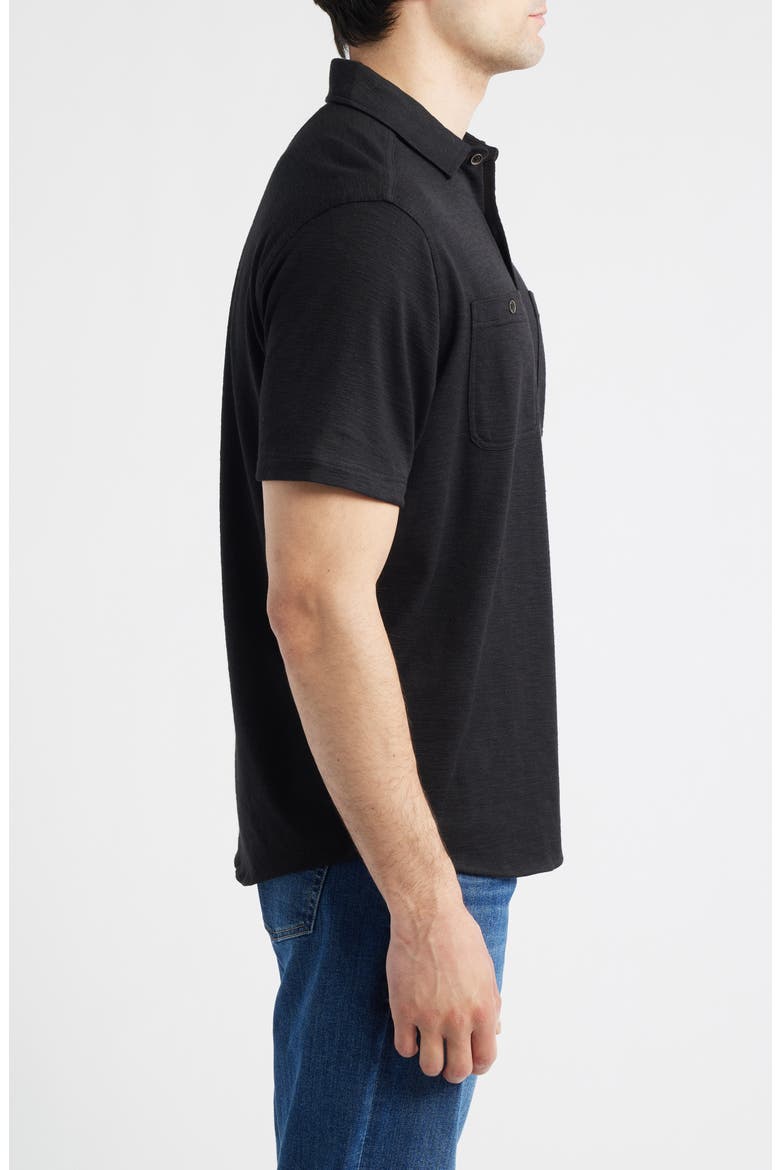 Riley Knit Short Sleeve Button-Up Shirt, Alternate, color, BLACK