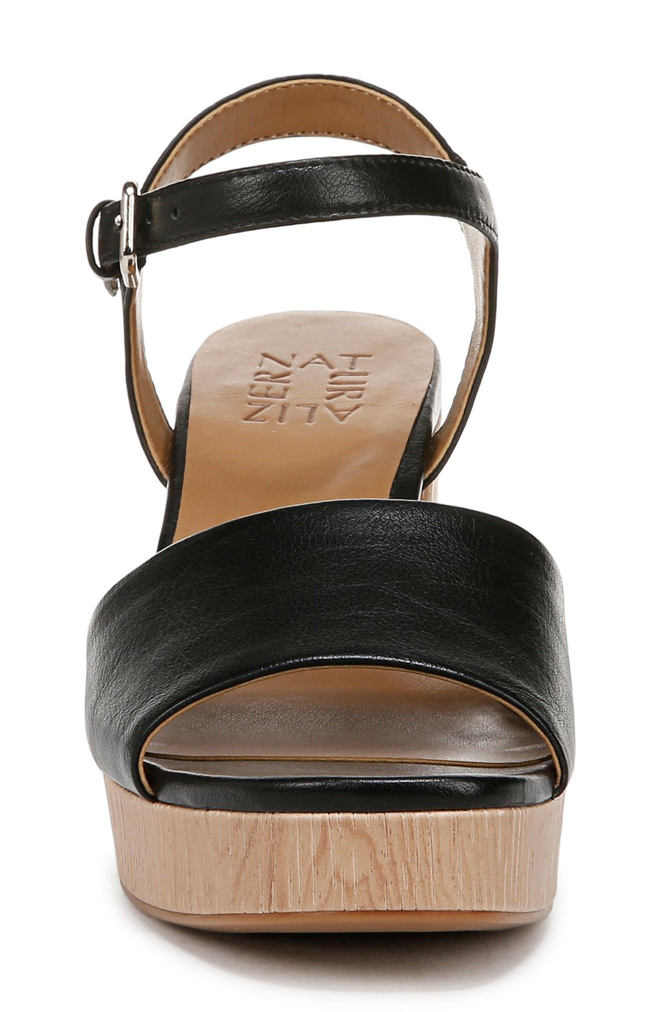 Naturalizer Lilly Platform Sandal, Alternate, color, Blaci