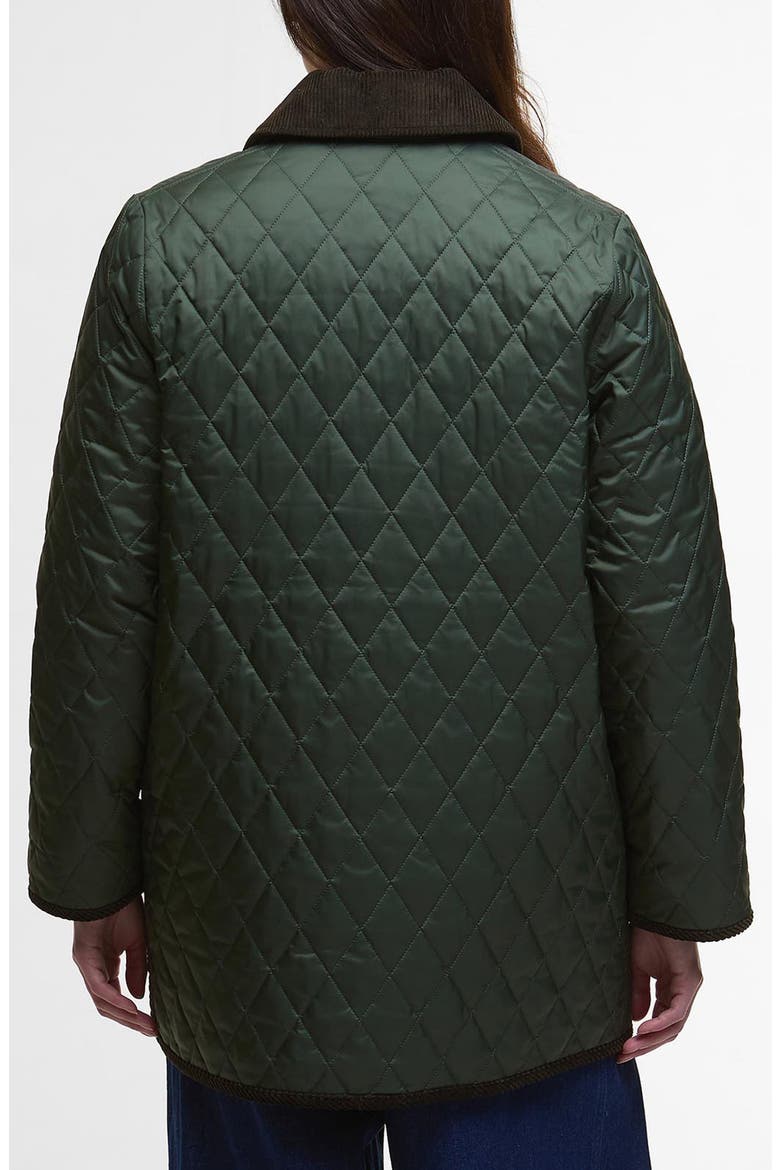 Meryl Colorblock Quilted Jacket, Alternate, color, OLIVE/ ANCIENT TARTAN