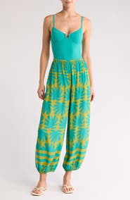 Solid & Striped The Lacy Abstract Print Cover-Up Joggers