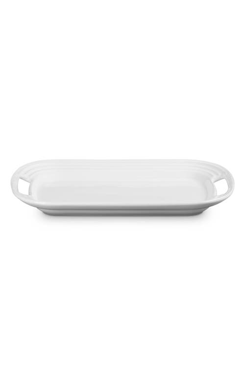 Le Creuset Stoneware Serving Platter In White