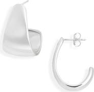 NORDSTROM RACK Demi Fine Tapered Hoop Earrings